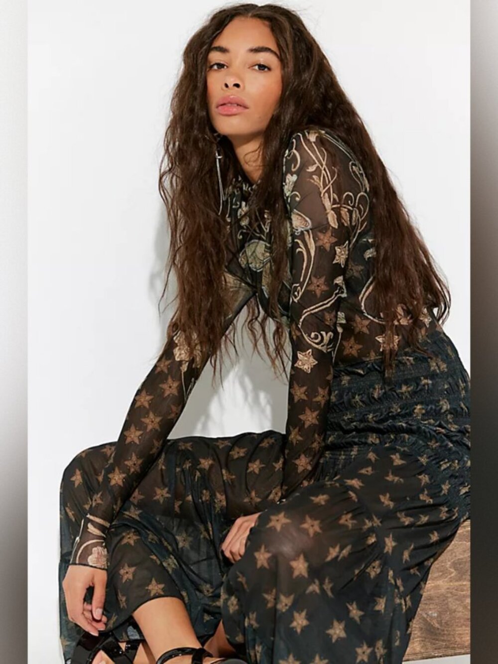 Free People Star Gazer Maxi Dress NWOT - Picture 3 of 11